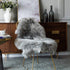 Carvapet Luxury Soft Faux Sheepskin Chair Cover Seat Pad Plush Fur Area Rugs for Bedroom, 2ft x 3ft,Grey