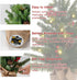 24 Inch 2FT Pre-lit Mini Christmas Tree, DEWBIN Small Christmas Tree with 20 LED Lights and Cloth Bag Base, Tabletop Christmas Pine Tree, Xmas Decorations for Fireplace, Home Decor Indoor