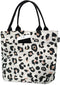 Aosbos Leopard Lunch Bags for Women, Leakproof Insulated Lunch Box Lunch Tote Bag Lunch Cooler Bags, Meal Prep Container Loncheras Para Mujer for Work Travel Picnic Gym, Leopard Print