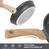Nonstick Frying Pan Skillet, Granite Coating Egg Omelette Pan 11 Inch Nonstick Pan with Woodgrain Handle, Non Stick Skillet for All Stove Tops, PTFE PFOA Free, Stone Cookware Induction Compatible