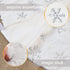 Silver Christmas Tree Skirt 36 Inches White Faux Fur Tree Skirts Sequin Snowflakes Plush Snowy Tree Mat for Artificial Trees Decorations