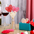 Heart Vase Filler Rattan Hearts Large Wicker Rattan Balls Heart Vase Filler Decor Heart Shaped Natural Wicker Balls Rattan Twig Decorative for Wedding Birthday Party Valentine's Day (16 Pieces)