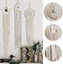 MIPON 3Pcs Macrame Dream Catcher, Handmade Woven Boho Tapestry, Chic Bohemian Home Decor Wall Hanging Sun & Moon & Star Decoration Craft Gift