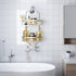 Shower Caddy Over Shower Head,Ewaiira Hanging Shower Caddy Bathroom 3 Tier Shower Caddy Shower Organizer Hanging Shower Caddy Over Shower Head No Rust
