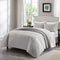 Comfort Spaces Kienna Quilt Set-Luxury Double Sided Stitching Design All Season, Lightweight, Coverlet Bedspread Bedding, Matching Shams, Twin/Twin XL(66"x90"), Gray