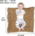M&G House Newborn Wrap Baby Photography Wool Wrap Baby Photo Props Baskets Filler Rug(Light Tan)
