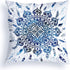 OA OATHENE Blue Throw Pillows Light Blue and Grey Boho Throw Pillows for Couch Bed Decorative Throw Pillow Covers 18x18 Abstract Art Painting Ombre Modern Geometric Accent Cushion Cover for Bedroom.