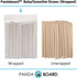 PandaBoard Compostable Eco Bamboo Fiber Boba Straws / 80 pcs / Long lasting, no paper taste