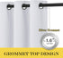 NICETOWN Room Darkening Window Curtain Panel - (Greyish White/Silver Grey Color) Solid Thermal Insulated Blind Privacy Drape for Bedroom,52x84 inches, 1 Pack