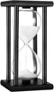 JIDUO Hourglass Timer 30/60 Minutes Wood Sand Hourglass Clock for Creative Gifts Room Decor Office Kitchen Decor Birthday (30 min, White)