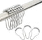 Amazer Shower Curtain Hooks Rings, Rust Proof Stainless Steel Shower Curtain Rings, Shower Hooks for Shower Curtain Bathroom Shower Rings -Set of 12, Polished Chrome