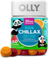OLLY Kids Chillax, Magnesium Gummies Plus L-Theanine, Lemon Balm, Calm Chews for Kids 2+, Sherbet Flavor - 50 Count