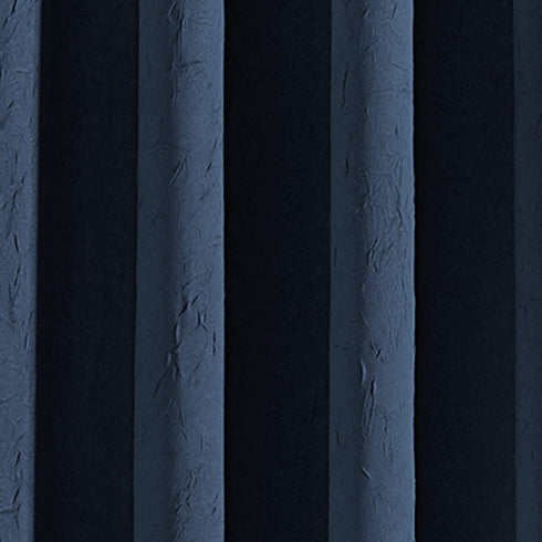 Curtainworks Lenox Grommet Curtain Panel, 50 x 120 in, Navy