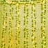 Naidiler 12 Pcs Artificial Ivy Garland Fake Vines with 32 Ft Lights String (100 LED) Decor Faux Green Hanging Plant Greenery for Wall Party Wedding Room Home Kitchen Indoor & Outdoor Decoration