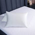 BEIJOEY 100% Mulberry Silk Pillowcase 2 Pack for Hair and Skin,19 Momme 600 Thread Count Natural Silk Pillow Cover Set of 2,with Hidden Zipper,Soft Breathable Smooth (White, Standard 20''x26'')