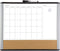 U Brands Magnetic Dry Erase 3-in-1 Calendar Board, 16 x 20 Inches, MOD Black/ Gray Frame, Magnet and Marker Included (388U00-01), Black & Grey