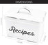 AuldHome Rustic White Recipe Box; Enamel Farmhouse Recipe Holder and Organizer for 4 x 6 Inch Recipe Cards