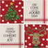 Christmas Pillow Covers 18 x 18 Inch Set of 4 Farmhouse Hug Pillowcase Christmas Tree Elk Winter Throw Pillows Living Room Decoration Home Decorative Sofa Pillowcase