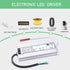 UL Certified LED Driver 12v 30W Waterproof IP67 Class 2 LED Power Supply Transformer 100V-277V AC to 12V DC Low Voltage Output for LED Light Outside(30W-12V)