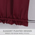 LUSHLEAF French Door Curtains, Thermal Insulated Drapes Rod Pocket Blackout Privacy Panel for Living Room Patio Glass Door Window with Tieback Set of 2 Panels, 54 x 40 inch, Burgundy