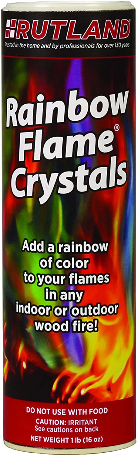 Rutland Products Rainbow Rutland 715 Flame Crystal-16 oz, 1 Unit