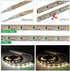 Led Strip Lights Battery Powered,Motion Sensor Led Light Strips Smart Night Light Motion Activated Night Light Led Strip Light for Room Cool White Light-5M / 16.4ft