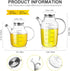 Glass Cooking Oil Dispenser 30oz - ZDZDZ Glass Cruet Vinegar Dispenser, Oil Bottle for Kitchen, BBQ, Making Salad, Cooking, Baking, Roasting, Grilling,Frying