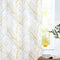 FMFUNCTEX Yellow White Blackout Curtain Panel for Bedroom Modern Tree Branch Print Curtain for Living Room Extra Long 108" Hotel Window Drapes 1pc Grommet Top
