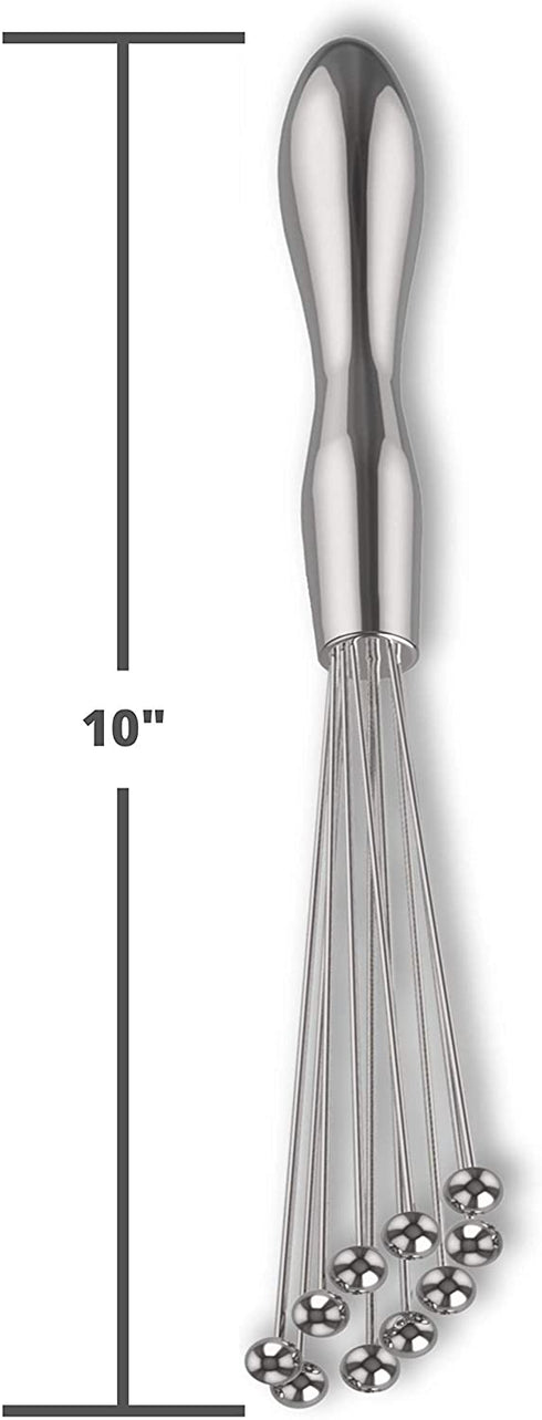 PomeloHome Stainless Steel Ball Whisk | 10 inch Whisk