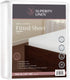 Superity Linen Full Fitted Sheet - 100% Cotton 200 Thread Count, Cool Breathable Soft and Comfortable, Machine Wash and Dry (Full 54x75, White)