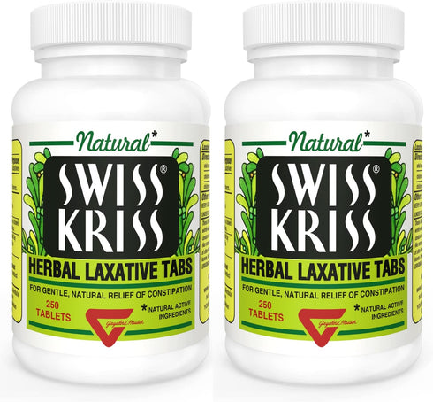 Modern Natural Products Swiss Kriss Herbal Laxative - 250 Tablets (2 PACK)
