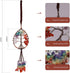 Healing Crystal Hanging Ornaments Tree of Life for Car Hanging Accessories, Party Decor Meditation Decorations, 7-Chakra Stones Tumbled Palm Stones Life Good Luck Home Ornaments (SGK-3 Packs)