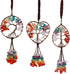 Healing Crystal Hanging Ornaments Tree of Life for Car Hanging Accessories, Party Decor Meditation Decorations, 7-Chakra Stones Tumbled Palm Stones Life Good Luck Home Ornaments (SGK-3 Packs)