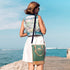 Tirrinia Insulated Wine Carrier Tote - Travel Padded 2 Bottle Wine/Champagne Cooler Bag with Handle and Adjustable Shoulder Strap, Great Wine Lover Gift, Olive