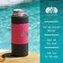Toadfish Slim Non-Tipping Can Cooler for 12oz Cans - Suction Cup Cooler For Beer & Soda - Stainless Steel Double-Wall Vacuum Insulated Cooler - Sturdy Beverage Holder (Graphite)