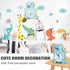 Kids Alarm Clocks, Analog Dinosaur Wall Clock for Kids Room Decor, Desk Clock Non Ticking Dinosaurs Decals for Bedroom Decoration,Blue