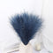 lulute Pampas Grass Decor,Faux Pampas Grass Small 6 Stems,Artificial Pampas Grass 17.7 inch 45cm,Fake Dried Pampas Grass,Pompas Floral for Boho Decor,Pompous Grass( Blue)