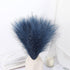 lulute Pampas Grass Decor,Faux Pampas Grass Small 6 Stems,Artificial Pampas Grass 17.7 inch 45cm,Fake Dried Pampas Grass,Pompas Floral for Boho Decor,Pompous Grass( Blue)