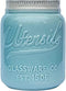 Comfify Wide Mouth Mason Jar Utensil Holder Decorative Kitchenware Organizer Crock, Chip Resistant Ceramic, Dishwasher Safe - Kitchen Caddy Aqua Blue for Countertop, Large Size 7" High