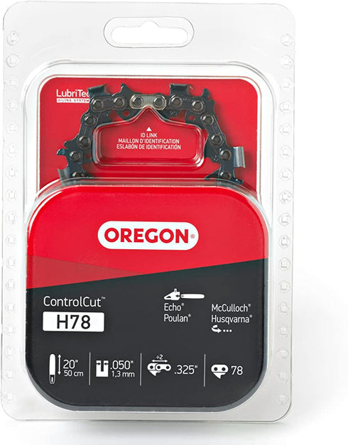 Oregon H78 20-Inch ControlCut Chainsaw Chain - Fits Husqvarna, Jonsered and More (Packaging May Vary)
