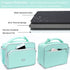 Amersun Kids Lunch Box,Durable Insulated School Lunch Bag with Padded Liner Keep Food Warm Cold for Long Time,Water-resistant Thermal Travel Office Lunch Cooler for Girls Boy-2 Pocket,Light Blue