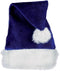 Beistle Christmas Santa Hat, One Size, Royal Blue/White