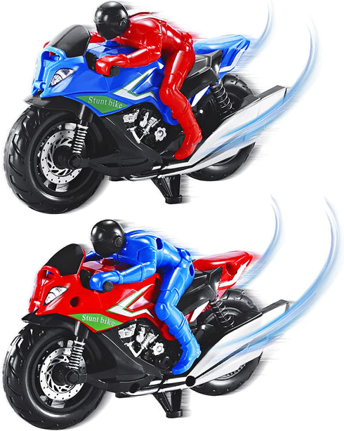 Vioziot Toy Motorcycle, 2 Pack Motorcycle Toys for Kids,Toy Dirt Bike Push and Go Friction Powered Car Toys for Boys Girls,Kids Birthday Gift for Age 3 4 5 6 Year Old Christmas Party Supplies…