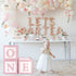 First Birthday Decorations for Girl Pink ONE Boxes ,3Pcs ONE Balloon Boxes Baby 1st Birthday Girl Decorations with 2 Set of ONE letters,DIY ONE Blocks for Pink Girls Teddy Bear Baby Shower Decorations Photoshoot Props