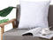 DOWNCOOL 100% Cotton Stuffer Throw Pillow Insert, Square Down and Feather Filled Decorative Bed Sofa Insert, 18x18 Inch, White