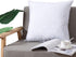 DOWNCOOL 100% Cotton Stuffer Throw Pillow Insert, Square Down and Feather Filled Decorative Bed Sofa Insert, 18x18 Inch, White