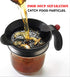 Fat Separator With Bottom Release - Food Strainers,Oil Separator with Strainer 4 Cup Gravy & 1L Grease Separator Cup with Strainer for Improved Health