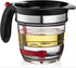 Fat Separator With Bottom Release - Food Strainers,Oil Separator with Strainer 4 Cup Gravy & 1L Grease Separator Cup with Strainer for Improved Health