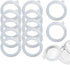MOYENNE Replacement Rubber Gasket Seal - Glass Jar Seals - 12 Pack Silicone Gaskets For Clip Top Storage Jars Sealing Rings For Regular Mouth Canning And Storage Containers3.75 Inch(White)