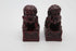 LuckyGifts A Pair of Mini Vintage Red Wood Look Feng Shui Fu | Foo Dog Home Protection Lions Guardians Set